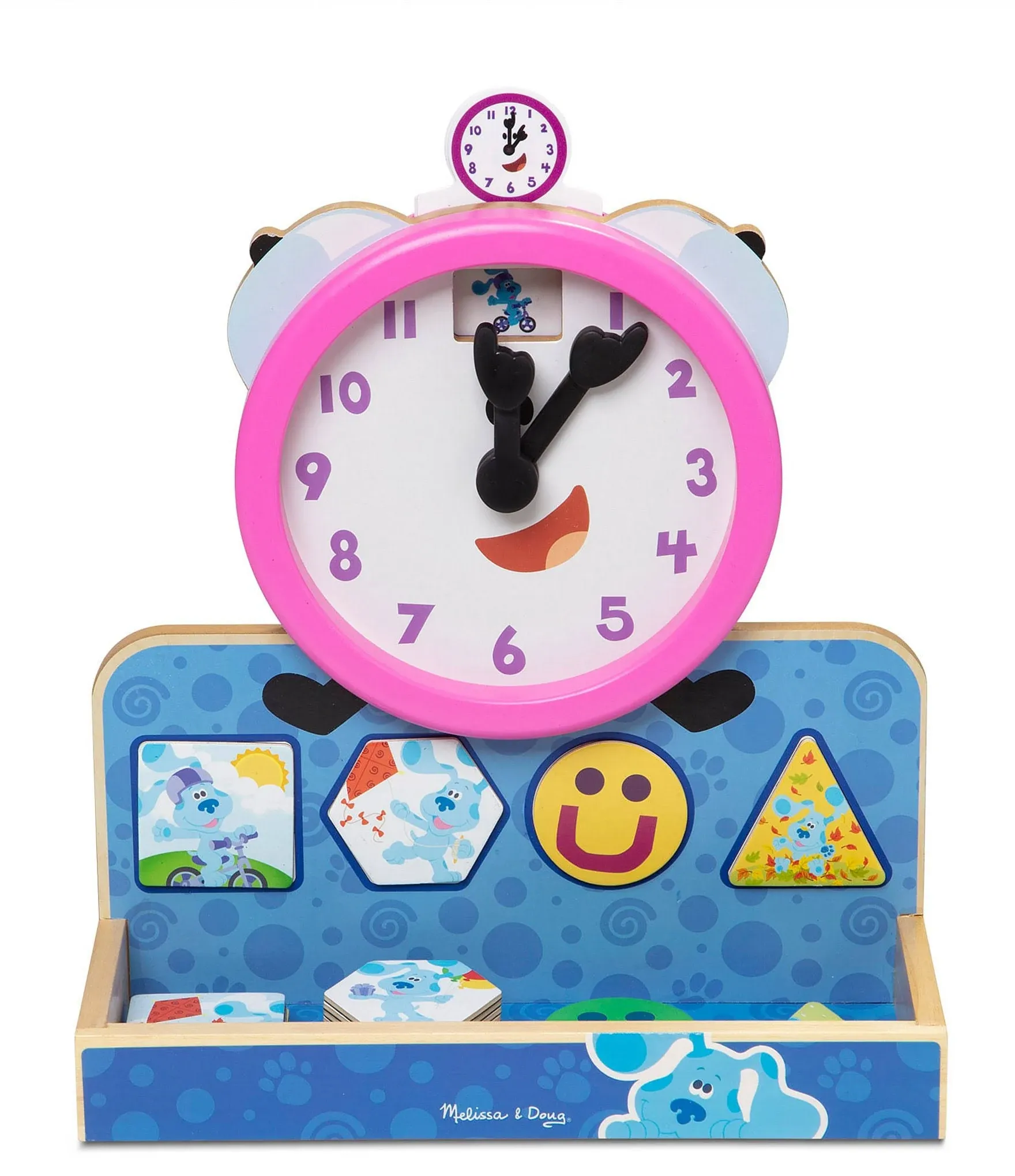 Melissa & Doug Blues Clues Tickety Tock Wooden Magnetic Clock