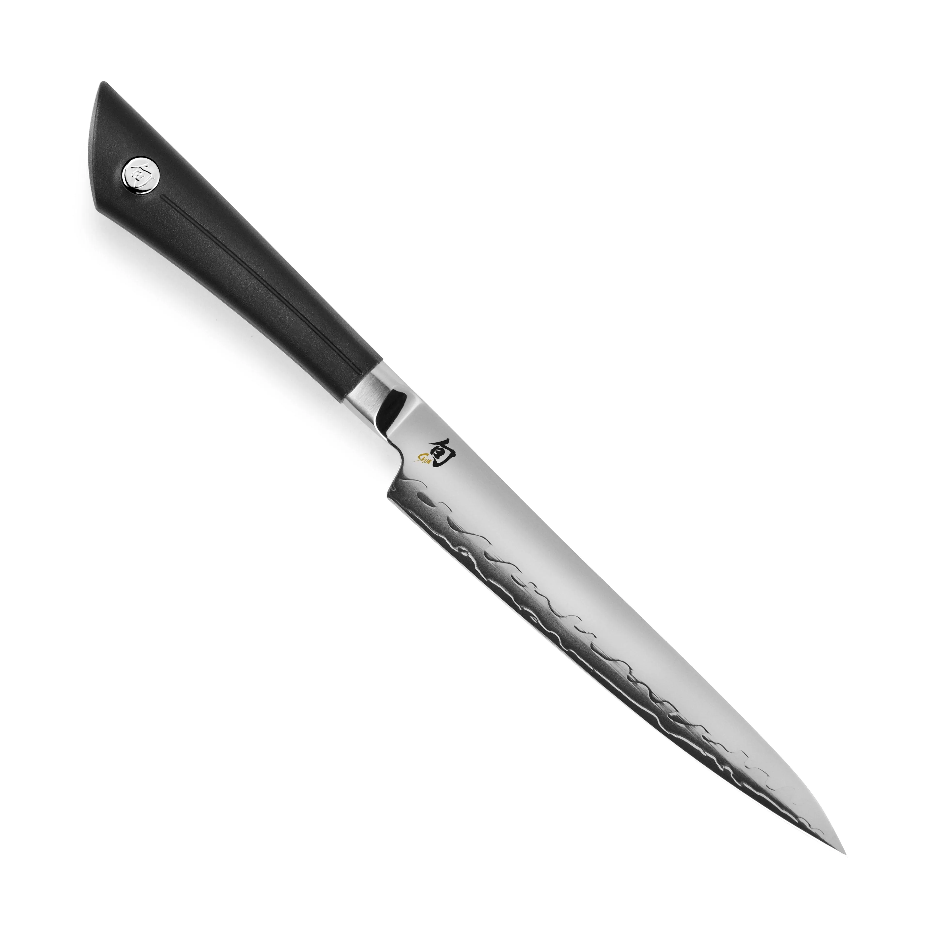 Shun Cutlery Sora Utility Knife 6", Narrow, Straight-Bladed Kitchen Knife Perfect for Precise Cuts, Ideal for Preparing Sandwiches or Trimming Small Vegetables, Handcrafted Japanese Knife