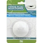 SlipX Solutions Snug Plug Bath Drain Stopper Seals Tightly Around Drain (Fits 1.5 Inch Open Drains, Great for Tubs, Easy Push Open/Close Design)