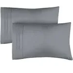 CGK Unlimited King Pillow Cases (Set of 2) - Extra Soft, Hotel Quality Pillowcase Covers- Comfy Bedding for All- Machine Washable Pillow Protectors- 2 Piece- Steel Blue