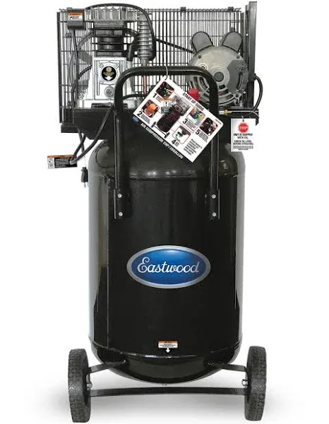 Eastwood 29 Gallon Air Compressor Single Stage Vertical Portable With Wheels