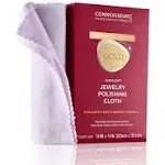 CONNOISSEURS Premium Edition Extra Large Ultrasoft Polishing Cloth with Anti-Tarnish, Value Size 14x14 inches, for Gold Jewelry