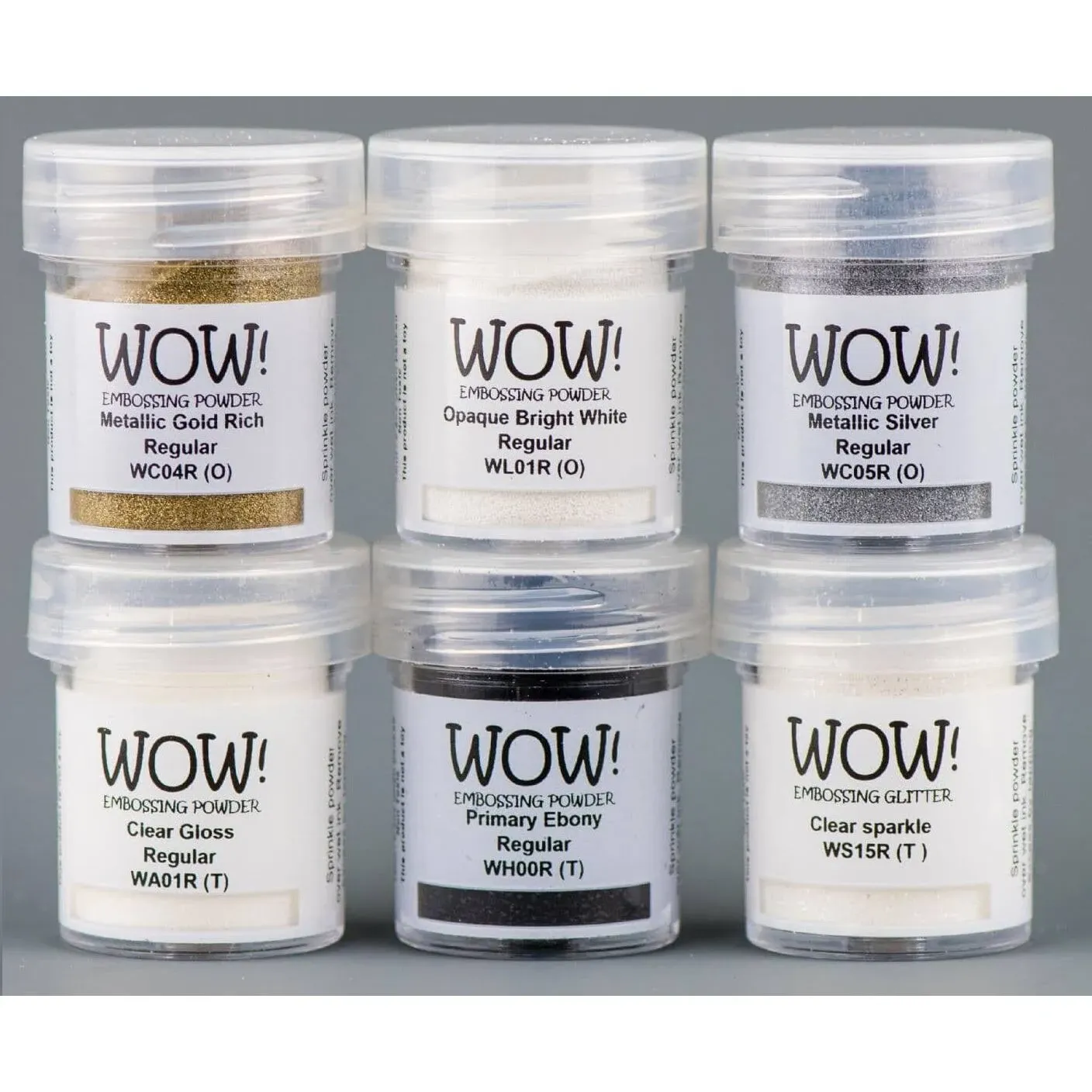 Wow! Embossing Powder Starter Kit 6 x 15ml Jars