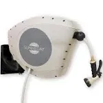 Sunneday GKW-10S 33ft Retractable Garden Hose Reel, 33 Feet, Tan/Gray