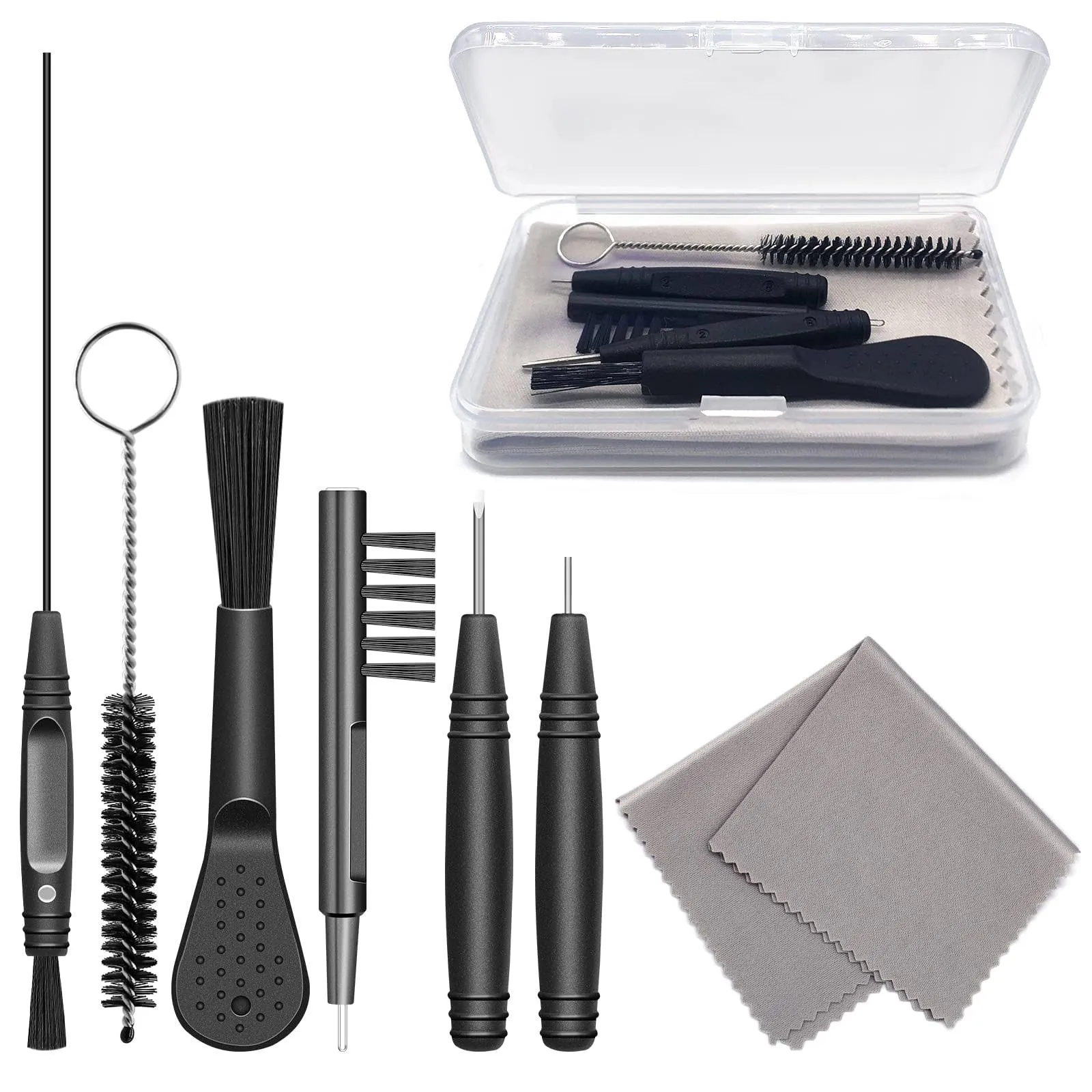 Hearing Aid Cleaning Kit, Hearing Aid Cleaning Tools, Hearing Aid Brushes for Cl