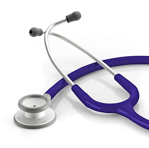 ADC Adscope Lite 619 Ultra Lightweight Clinician Stethoscope with Tunable AFD Technology, 31 inch Length, Indigo