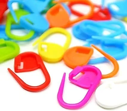 100PC Mix Color Knitting Stitch Counter Crochet Locking Stitch Markers Stitch Ne