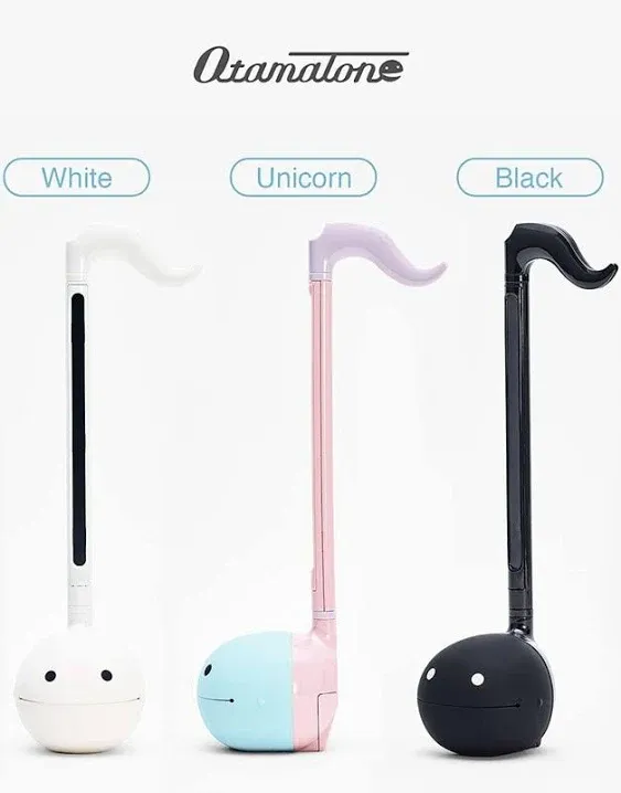 Otamatone Japanese Electronic Musical Instrument Portable Music Synthesizer from Japan by Maywa Denki Educational Fun Gift for Children, Teens & Adults - Black White Unicorn Set