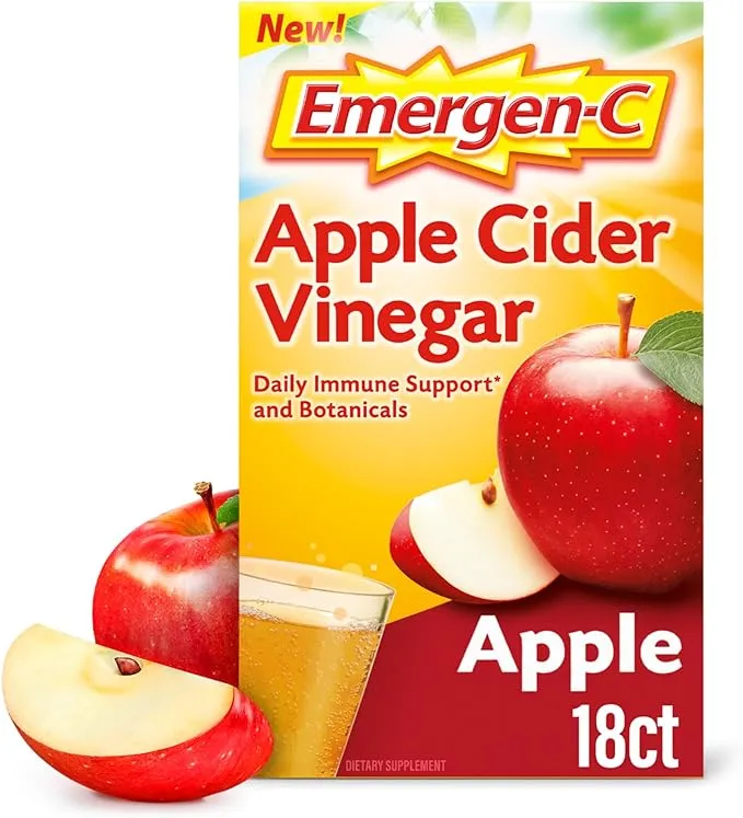 Emergen-C Drink Mix Packets - Apple Cider Vinegar - 18 ct