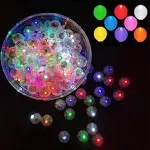 100pcs Multicolor LED Balloon Light,Round LED Flash Ball Lamp for Paper Lantern Balloon Birthday Party Wedding Decoration