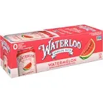 Waterloo Sparkling Water, Watermelon Naturally Flavored, 12 Fl Oz Cans, Pack of 12 | Zero Calories | Zero Sugar or Artificial Sweeteners | Zero Sodium