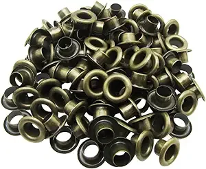 3mm Internal Hole Diameter Bronze Eyelets Grommets with Washer Self Backing P...