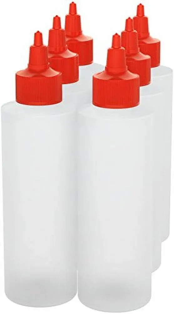 Homestead Choice 6-Pack 8-Ounce Condiment Squeeze Bottles