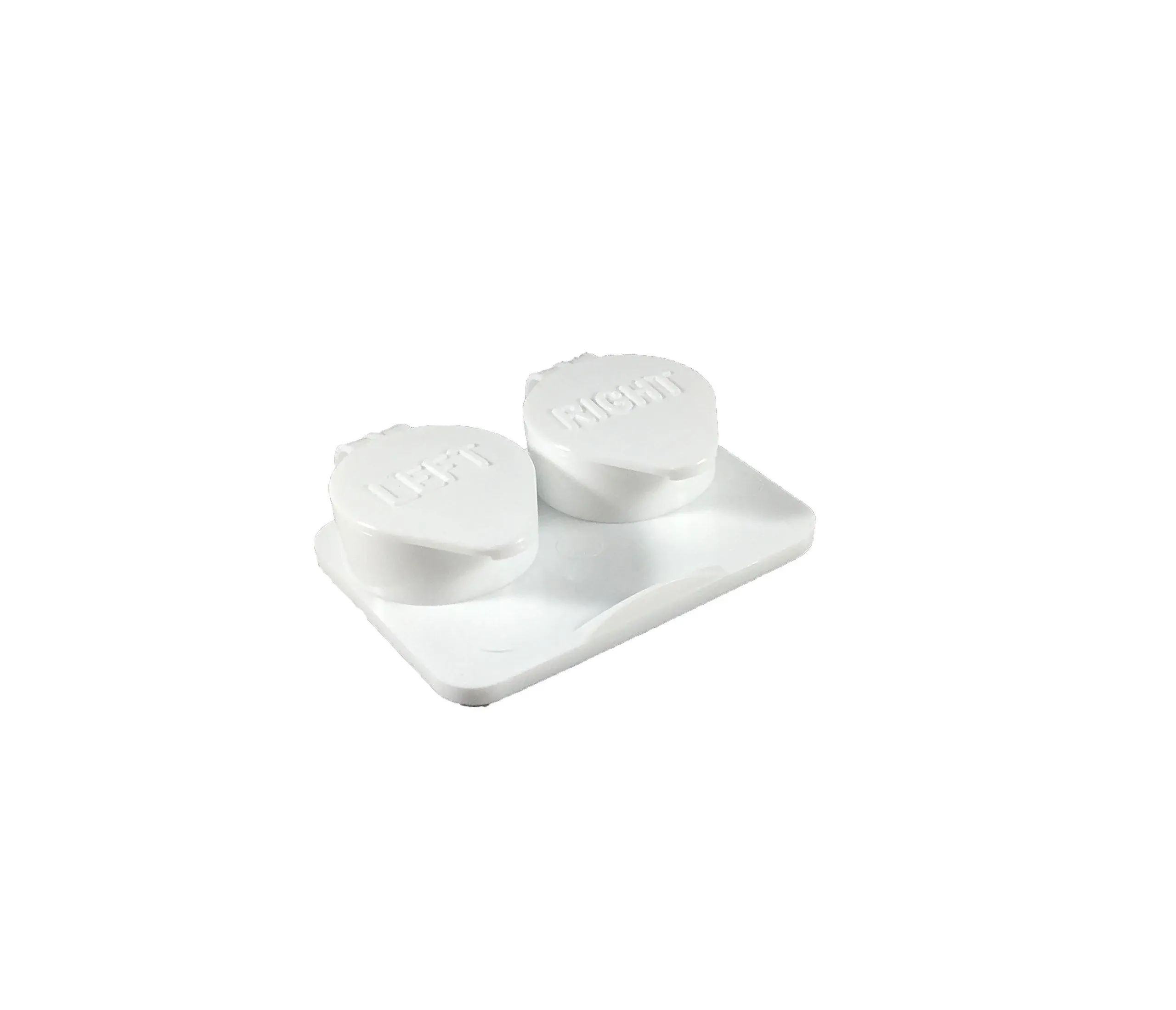 Amcon 12-Pack Deep Well Flip-Top White Contact Lens Cases