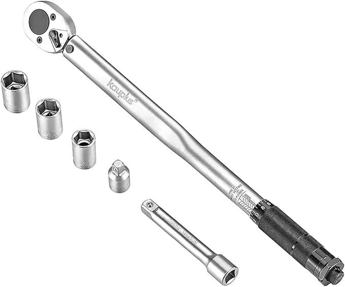 6pcs 1/2inch Drive Click Torque Wrench Set 24tooth 10150 Ft.lb. / 13.6203.5 Nm