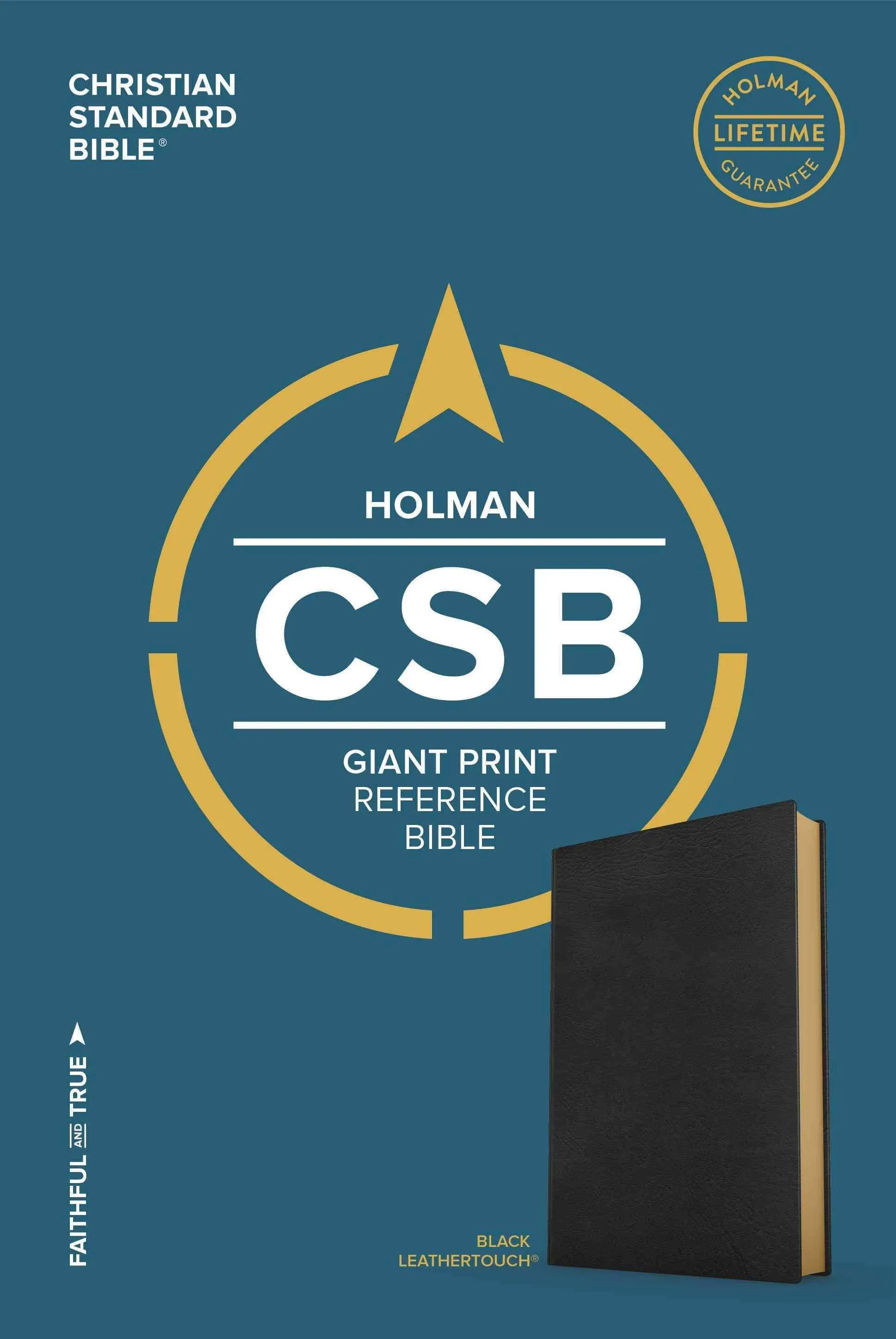 CSB Giant Print Reference Bible, Black Leathertouch by Csb Bibles by Holman: New