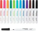 TWOHANDS Dry Erase Markers Ultra Fine Tip,0.7mm,Low Odor,Extra Fine Point,11 Assorted Colors,Whiteboard Markers for School,Office,Home,or Planning Whiteboard,12 Count,20529