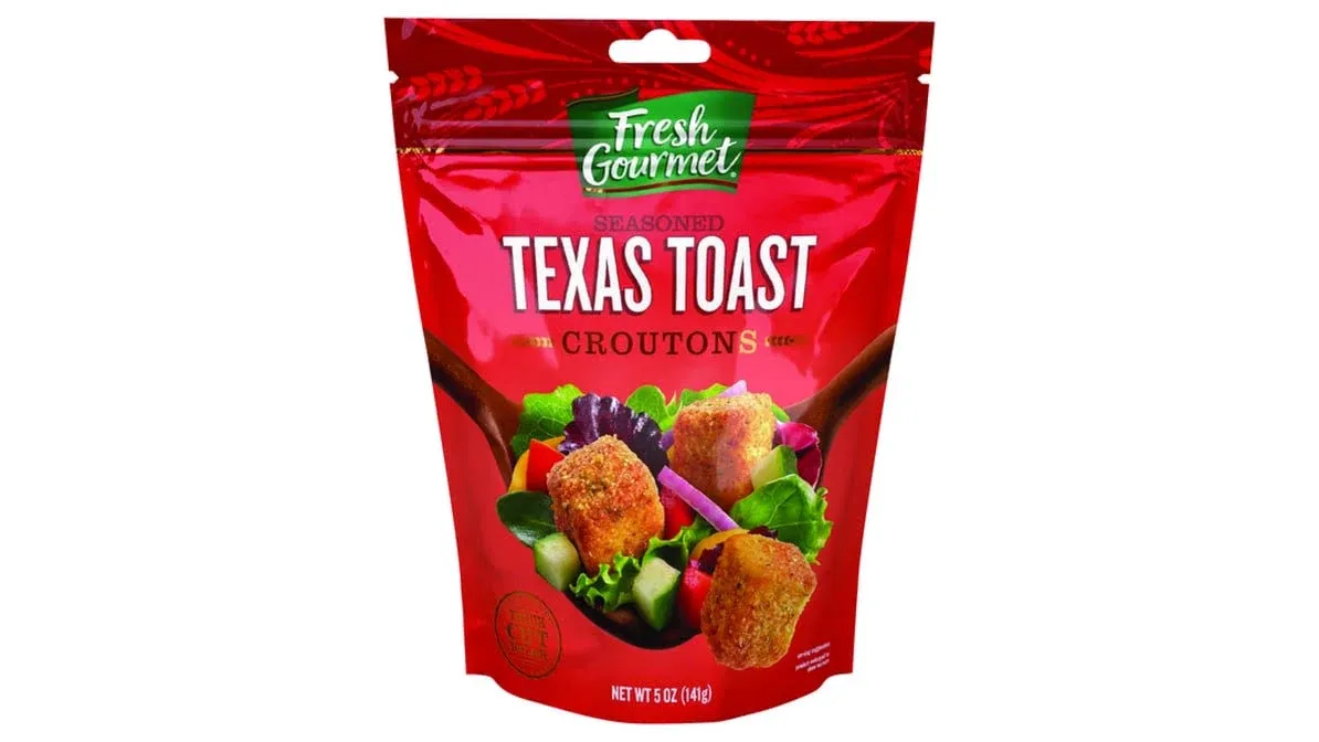 Fresh Gourmet Croutons, Texas Toast, Seasoned - 5 oz