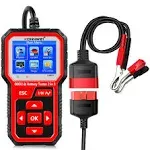 KONNWEI KW681 OBD2 Scanner 6V 12V Car Battery Tester, 2 in 1 Car Diagnostic Scanner Automotive Battery Alternator Load Tester Check Engine Code Reader Scan Tool