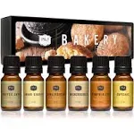 Bakery Set of 6 Fragrance Oils - Pumpkin Pie, Cupcake, Sugar Cookies, Coffee ...