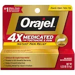 Orajel 4X for Toothache & Gum Pain: Severe Cream Tube 0.33oz- From Oral Pain Relief Brand