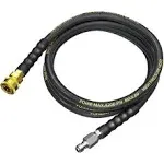 POHIR Pressure Washer Whip Hose 10 FT 4200PSI, Replacement Hose Reel Connector Hose for Pressure Washing, Short Power Washer Hose with 3/8'' Quick Connect, Steel Wire Braid Pressure Hose