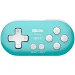 8Bitdo Zero 2 Bluetooth Key Chain Sized Mini Controller for Nintendo Switch, Windows, Android and macOS (Pink Edition)