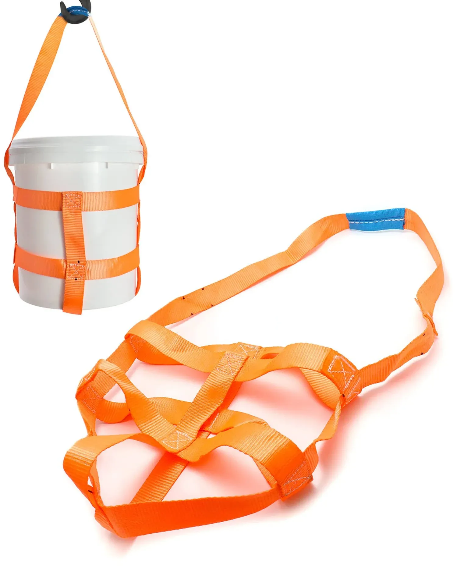 QWORK Durable Bucket Sling with Belly Bands for 5 Gallon Bucket 200lbs Capacity