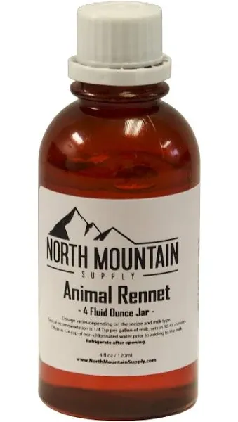 North Mountain Supply Professional Quality Liquid Calf Rennet - Animal Rennet fo