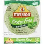 Mission Tortilla Wraps, Gluten Free, Spinach Herb