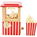 Le Toy Van - Wooden Honeybake Retro Popcorn Machine | Cinema, Kitchen Or Movies Pretend Play | Movie Night Role Kids Play Toy