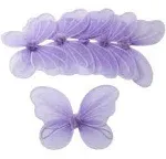 Butterfly Craze Girls Butterfly, Fairy, and Angel Wings for Kids 6 Pack (Purple)