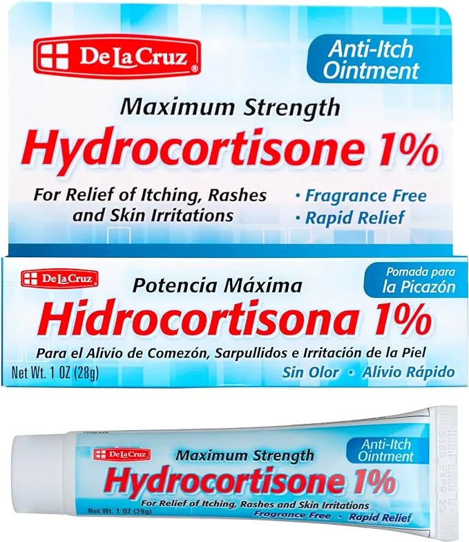 de La Cruz 1% Hydrocortisone Ointment - 1 oz