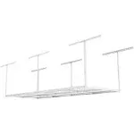 FLEXIMOUNTS Overhead Garage Storage Rack Adjustable Garage Storage Organization