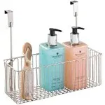 mDesign Metal Over Cabinet Bathroom Storage Organizer Holder or Basket