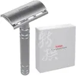 Feather AS-D2 Stainless Razor with 5 Hi-Stainless Double Edge Blades Shaving Set