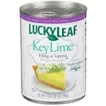 4 CANS Lucky Leaf Key Lime Pie Filling &amp; Topping 21 oz Can Juice West Crust