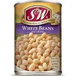 (12 Pack) S&W - Canned Navy Beans, 15.5 Ounce Can, New