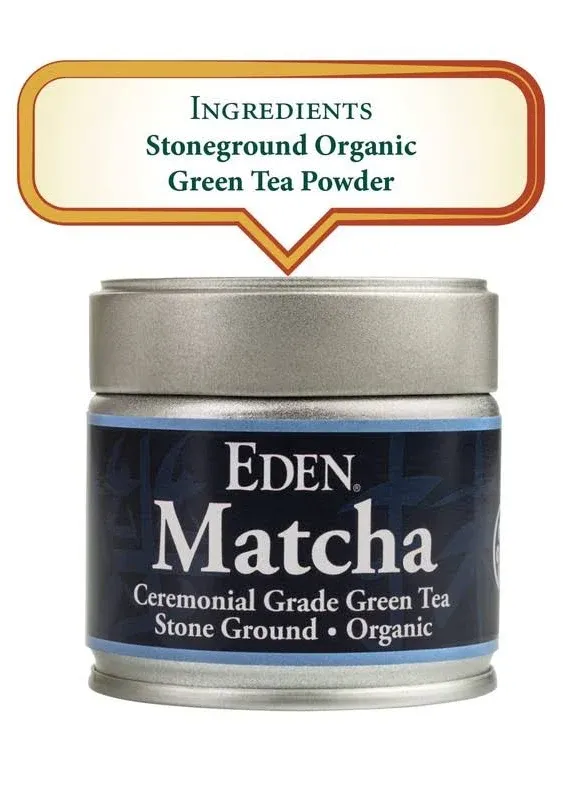 Eden Matcha Organic Powdered Green Tea - 1 oz jar