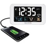 Acurite Intelli-Time Clock with Indoor Temperature and USB Charger