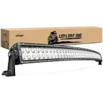 Nilight 52Inch 300W Curved Spot Flood Combo LED Light Bar LED Driving Lamp Off Road Lights LED Work Light for Trucks Boat Jeep Lamp,2 Years Warranty