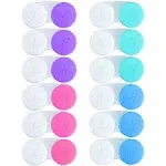 QVVQ 12pcs Contact Lens Case Colorful Contact Lens Box Left/Right Eyes Holder ...