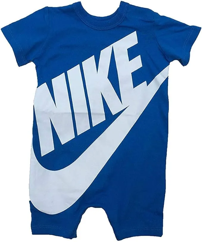 Nike Baby (0-9M) Futura Romper in Black, Size: 6M | 5ND369-023