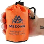 Mezonn Emergency Sleeping Bag Survival Bivy Sack Use As Emergency Blanket Lightweight Survival Gear for Outdoor Hiking Camping Keep Warm After