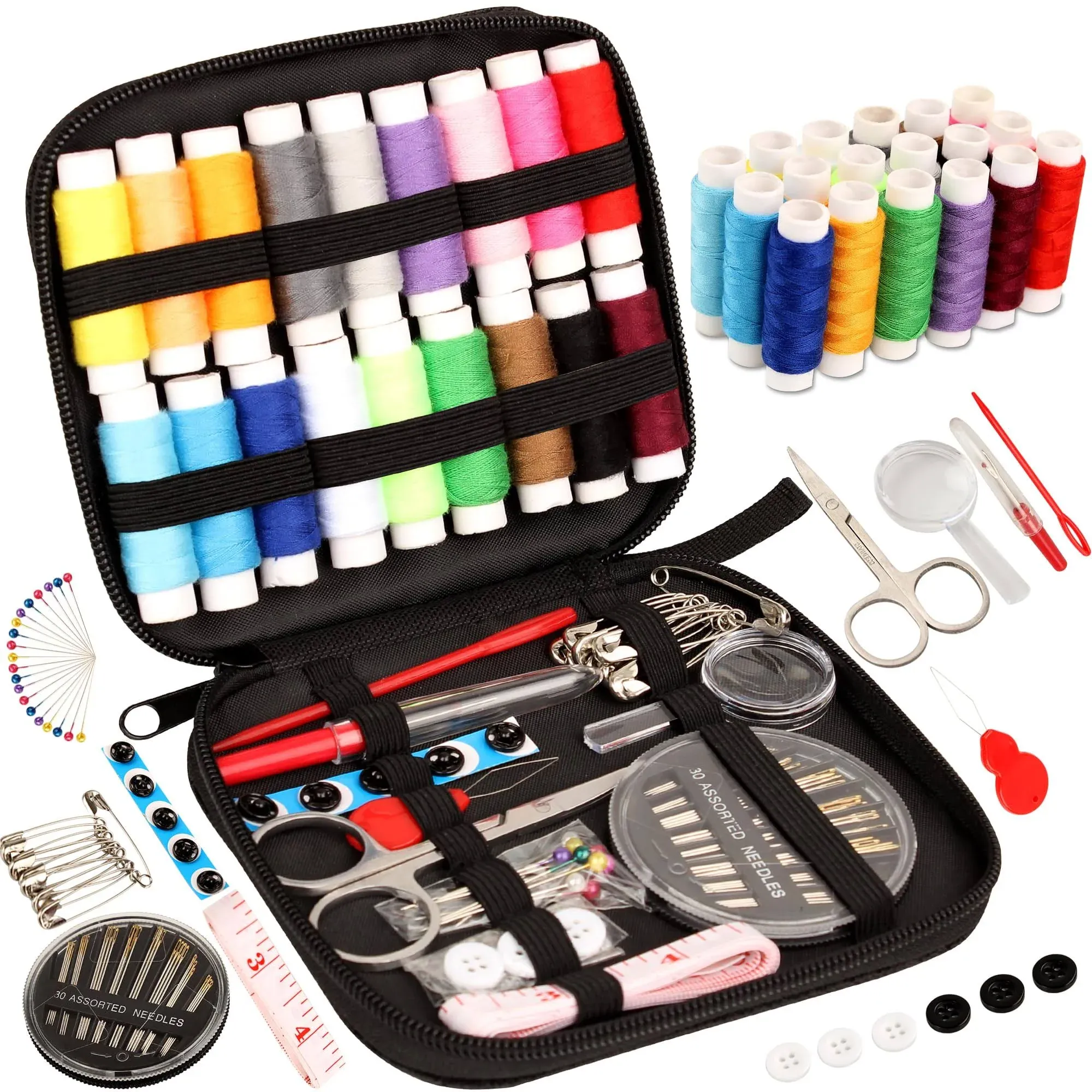 Sewing Kit Basic,Needle and Thread Kit with Sewing Supplies and Accessories f...