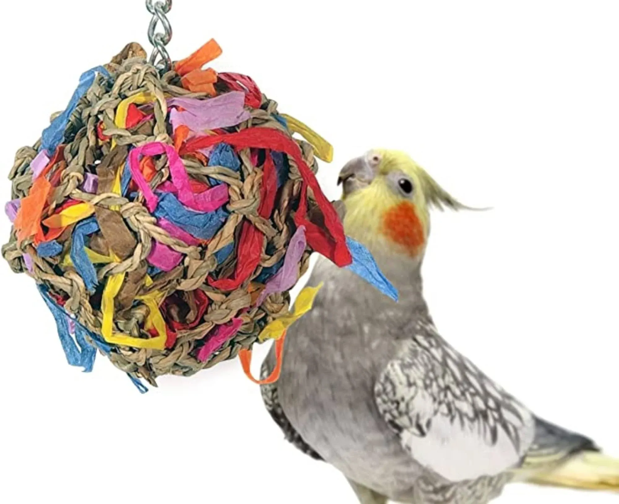 Sweet Feet and Beak Super Shredder Ball - Small 3 inch