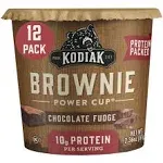 Kodiak Cakes Brownie in Cup Chocolate Fudge Case of 12-2.36 oz