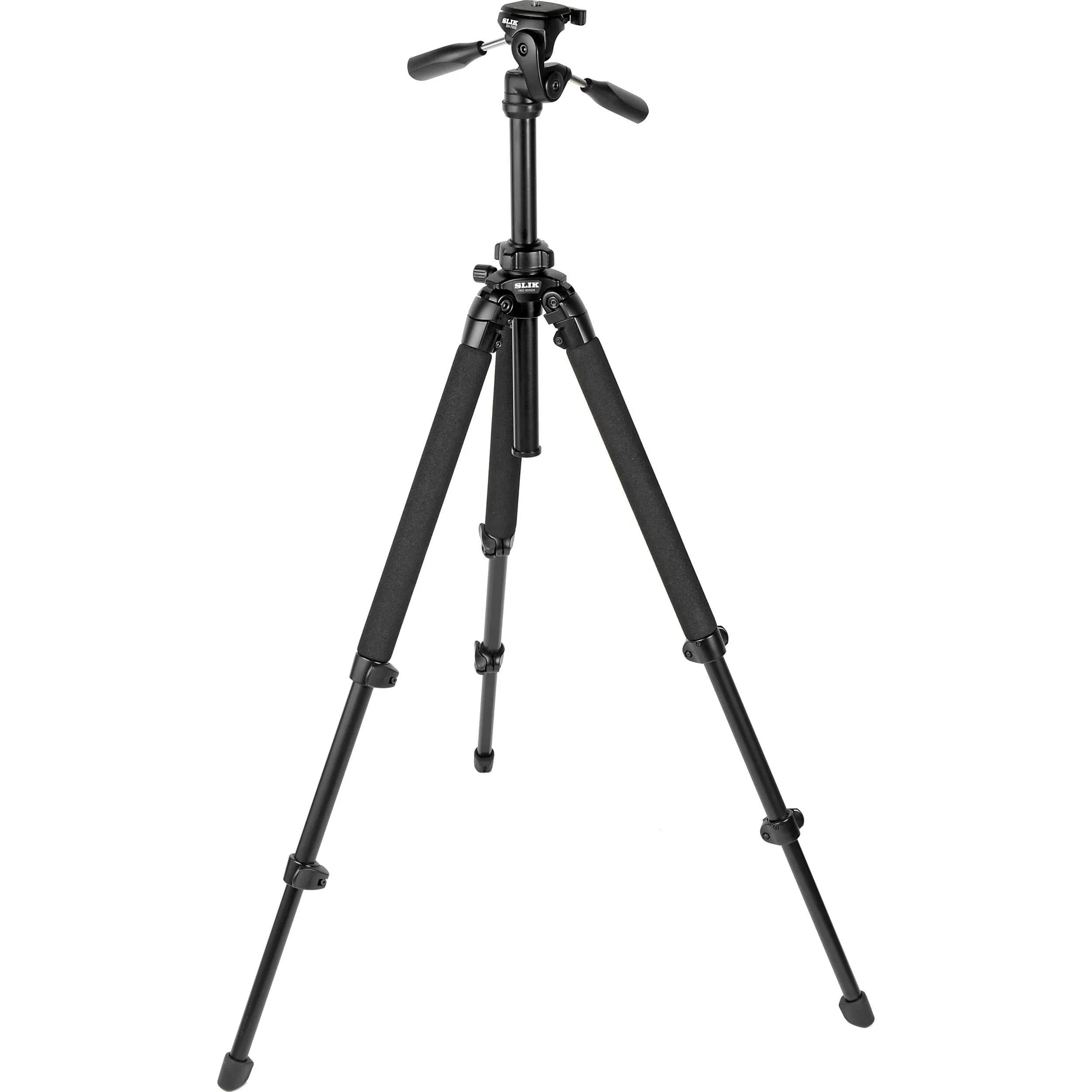 Slik Pro 400DX Tripod with 3-Way Pan/Tilt Quick Release Head, Black