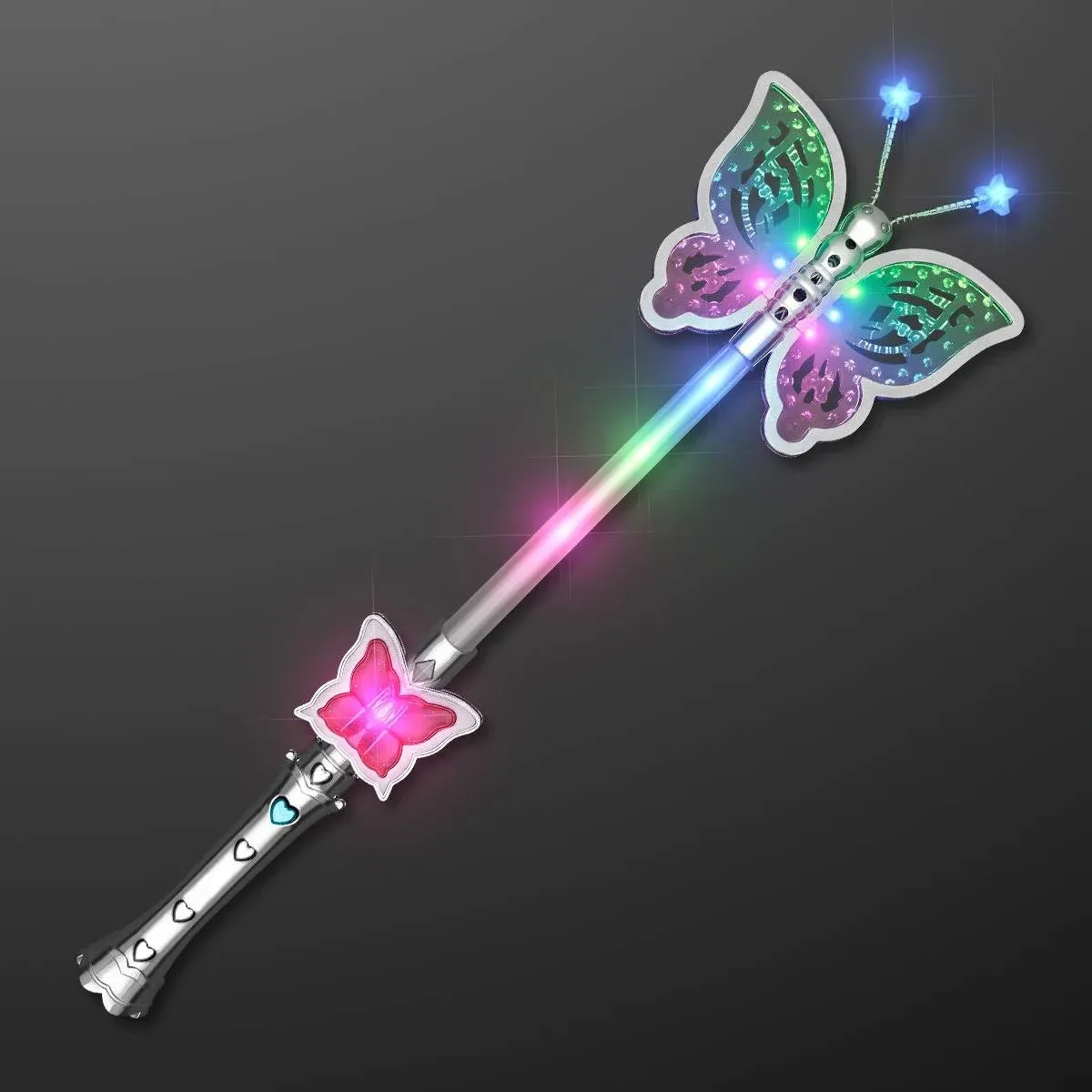 FlashingBlinkyLights Light Up Pretty Butterfly Wand,