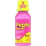 Pepto-Bismol Liquid 5 Symptom Digestive Relief Original - 8 fl oz bottle